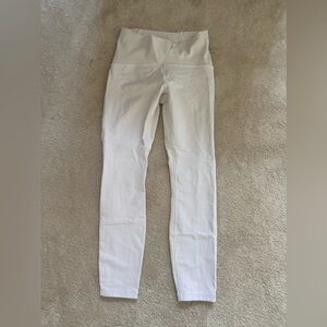 White High-Waisted Leggings by Lululemon size 6